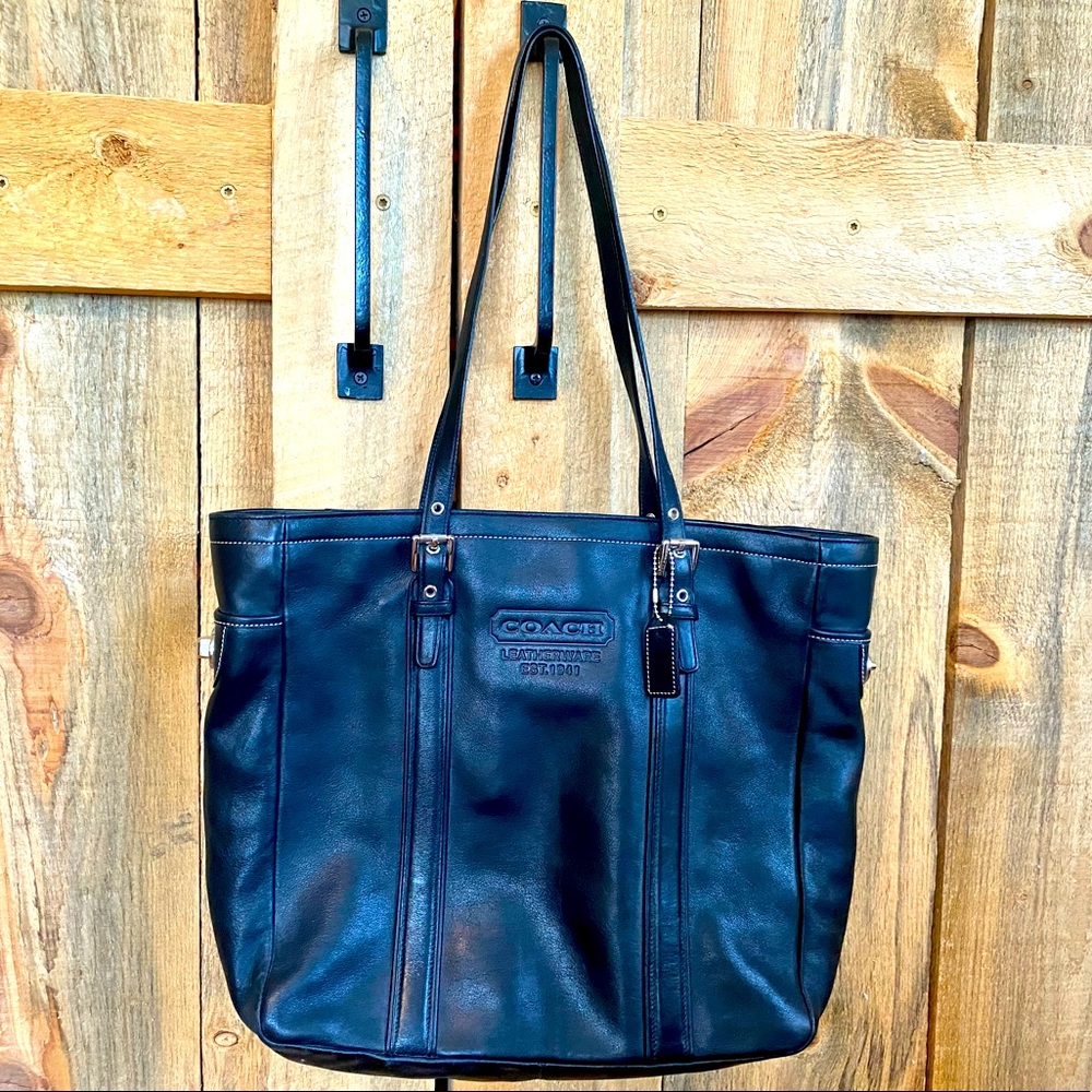 Coach Leather Tote Bag